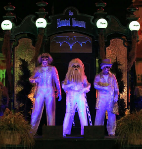 The Hitchhiking Ghosts as meetable face characters during the Haunted Mansion's 40th anniversary celebration.