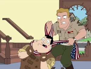 Stan and Jim fighting.