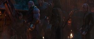 Thanos with the Black Order.