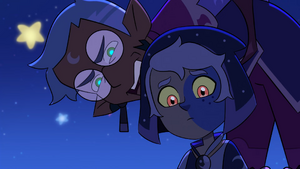 Belos gaslighting the Collector into thinking that Luz has come to defeat him.