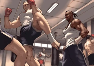 Bruce working at a survival school in his Tekken 5 prologue.