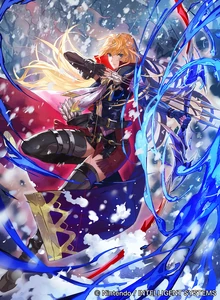 Artwork for a Fire Emblem 0 trading card of Clarisse.