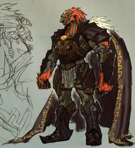 One of Ganondorf's designs for Twilight Princess.