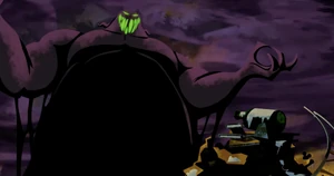 The Shadow Blot rising to power shortly after taking Mickey's heart.