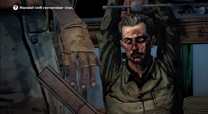 Michonne sparing Randall.