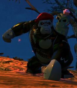 The Brain and Monsieur Mallah in Lego DC Super-Villains.