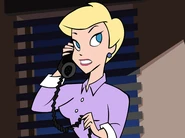 Dora as an secretary.