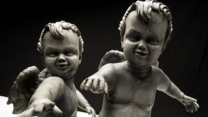 The cherub-like baby Weeping Angels.