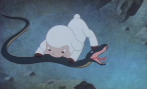 Chirin biting snake.png (304 KB) Chirin biting a snake.