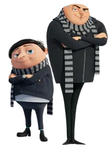 Gru with his child version.
