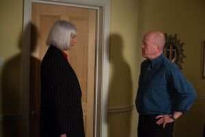 Phil Mitchell with his second solicitor Ritchie Scott.