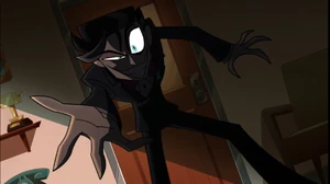 Vincent trying to convince his boss, Bob Sinclair, to give him control of the network.