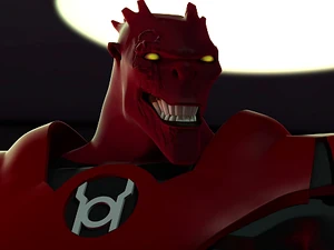 Atrocitus's sadistic smile.