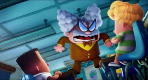 Poopypants' first breakdown - after he is irritated about George’s unnecessary joke.