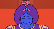 A detailed close-up of The Great Flocci when the player wishes to obtain the Sword Fight on the Heights swords.