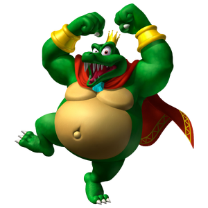 K. Rool as he appears in DK: Jungle Climber.