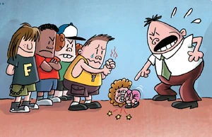 Mr. Krupp with his nephew, Kipper.