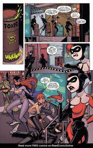 Harley in the Batman/TMNT Adventures comic crossover.