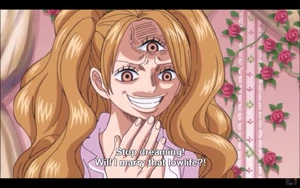 Pudding revealing her true nature