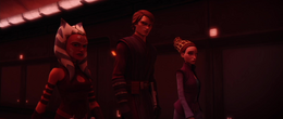 After an apparent Separatist attack, Skywalker confronted his apprentice about her and Amidala's meeting with Onderon's senator Mina Bonteri on Raxus Secundus and how foolish it was.