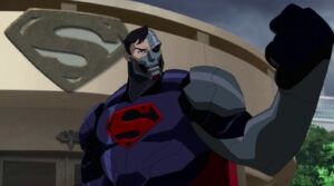 Cyborg Superman making his recruitment speech