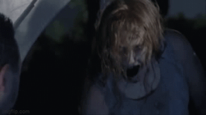 Ed being eaten alive by a walker, the first fatality of the Atlanta Camp attack.