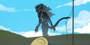 Enzukai's second form in the same animation.