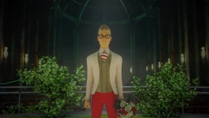 Gabriel speaking to his wife.