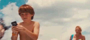 A last surviving piranha killing David in the ending of the movie.