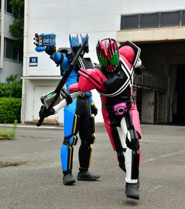 Kamen Rider Decade and Kamen Rider Diend.