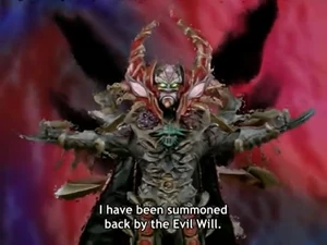 The Evil Will summons Tau Zant to battle the Hurricanegers.