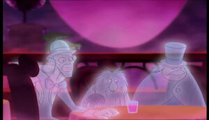 The Hitchhiking Ghosts in Mickey's House of Villains.