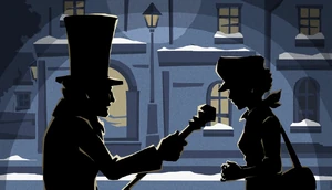 McGilded giving instructions to Gina Lestrade.