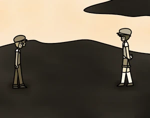 A young Chappell confronting Ruby Benson before killing him.