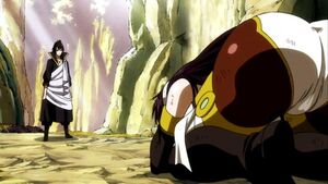 Ultear Milkovich bowing down to Zeref.