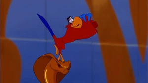 "...and the little woman off a cliff."