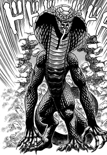 Guts killing the Snake barron Anime vs Manga : r/Berserk