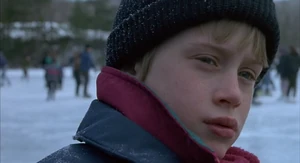 Henry attempting to murder his sister, Connie Evans at the icy lake.