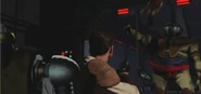 Gorc and Pic surprising Kyle Katarn.