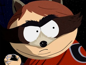 Cartman as The Coon.