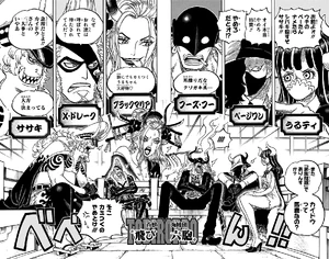 The Tobiroppo gathered together on Onigashima.