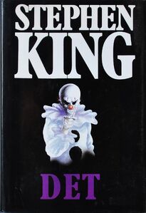 IT as Pennywise in the first Swedish edition cover.