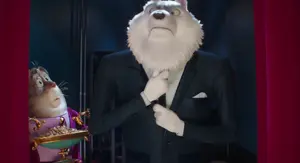 Jimmy fixing his tie.