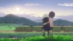 Anthony and Katia watching the Molentary Express leaves.