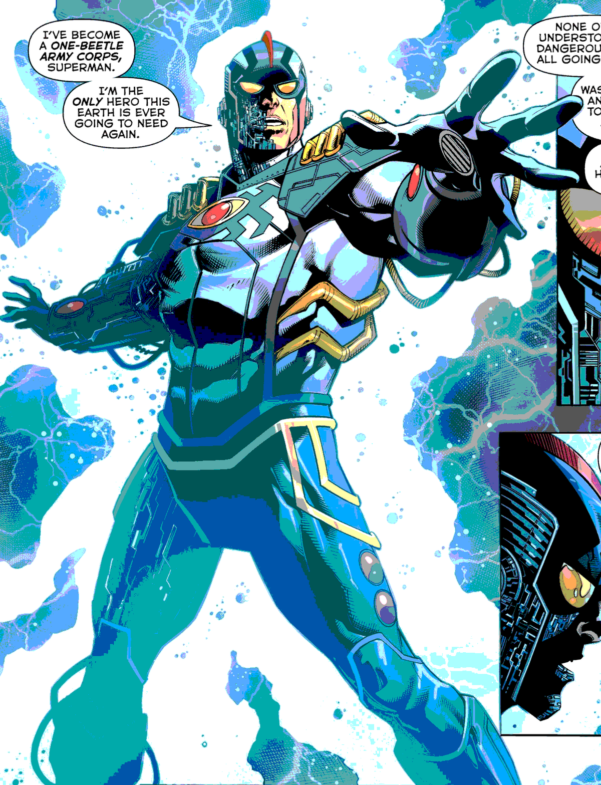 Watch DC's 'Blue Beetle' blast into space in epic 1st…