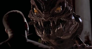 Edgar growls as he attempts to kill J