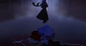Jack walking away after killing the young woman.