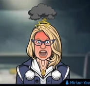 Miriam, seconds before her defeat.