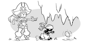 Risky's concept art from Shantae: Half-Genie Hero.