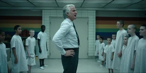 Brenner making an announcement to his test subjects.